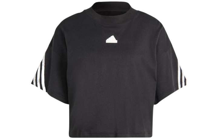 Adidas Adidas T Shirts Women's Black Crew Neck Moderate