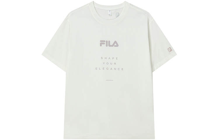 FILA Athletics Drop Shoulder Sleeve T Shirt Women's Raw White