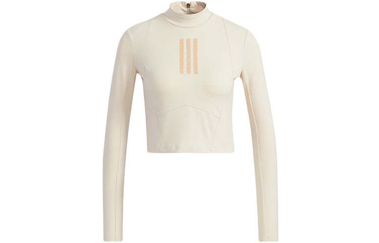Adidas Adidas T Shirts Women's Ecru Half Turtleneck Moderate