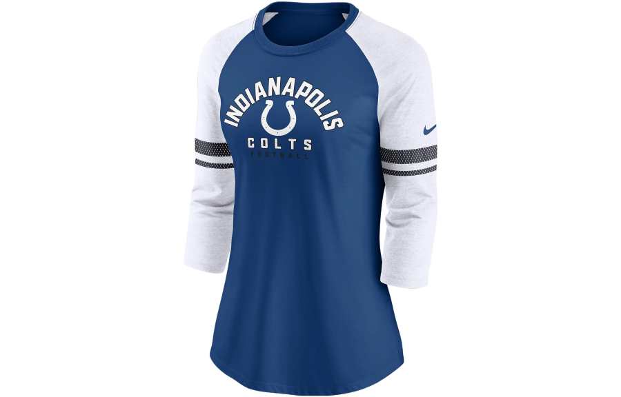 Nike Nike T Shirts Women's Blue Crew Neck Moderate Straight Fit