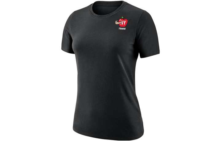 Nike Nike T Shirts Women's Black Crew Neck Moderate Straight Fit