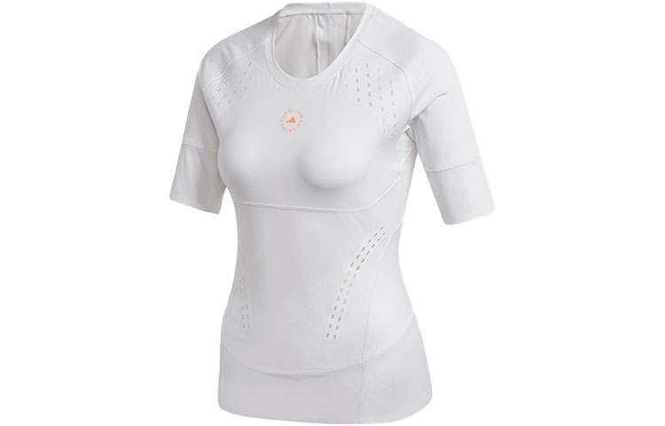 Adidas Adidas T Shirts Women's White Crew Neck Moderate Straight Fit