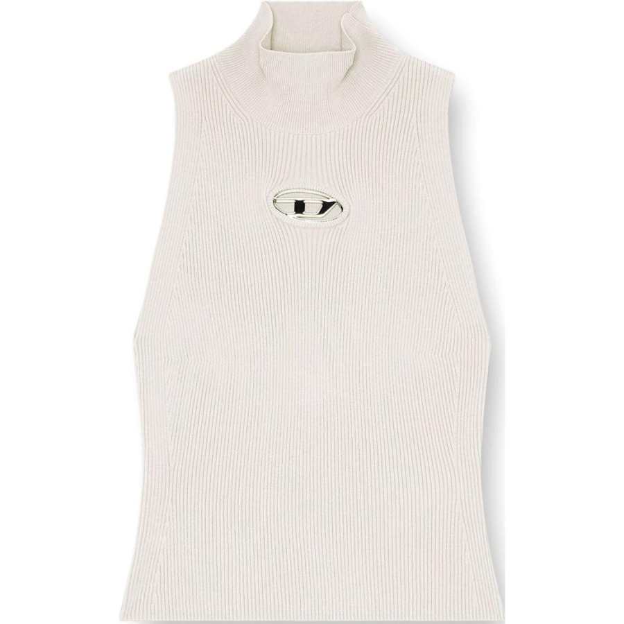 DIESEL DIESEL M Onervax Ribbed Knit Turtleneck Top