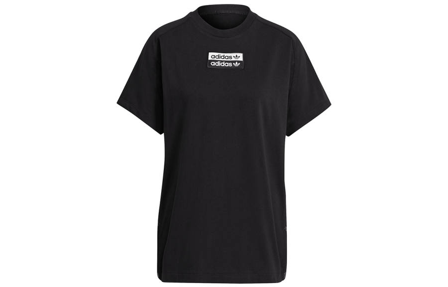 Adidas Originals Set in Sleeve T Shirt Women's Black