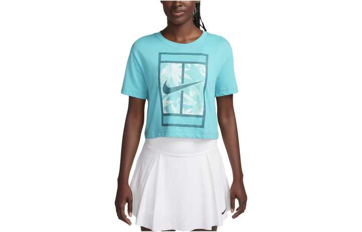 Nike Nike T Shirts Women's Blue Crew Neck Moderate Straight Fit