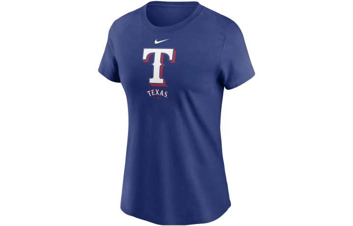 Nike Nike X MLB T Shirts Women's Blue Crew Neck Moderate Straight Fit