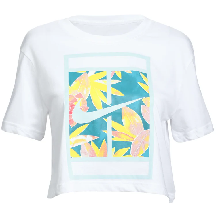 Nike Nike T Shirts Women's White Crew Neck Moderate Straight Fit