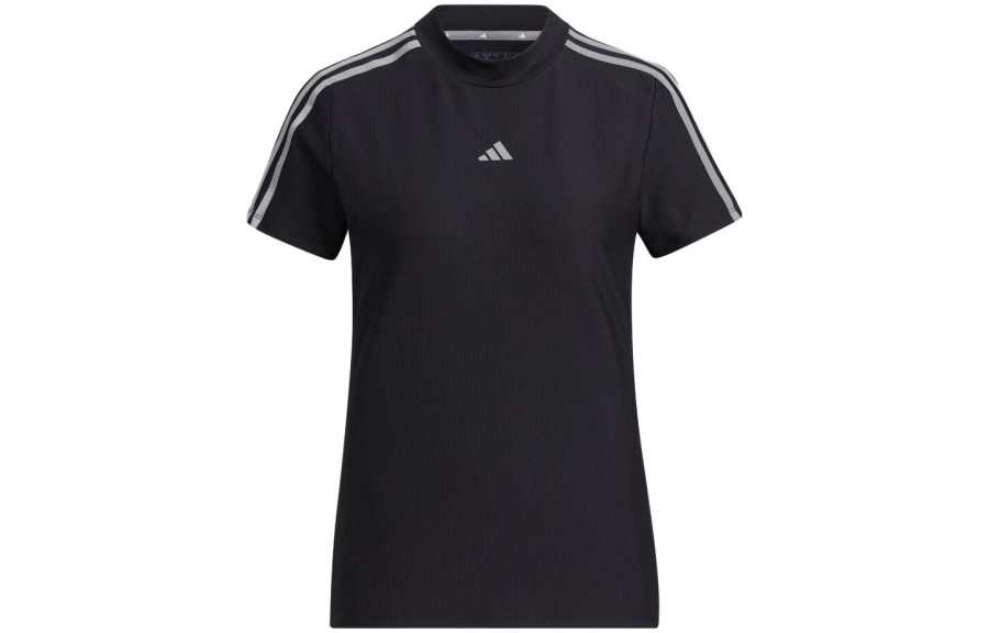 Adidas Adidas T Shirts Women's Black Crew Neck Moderate Straight Fit