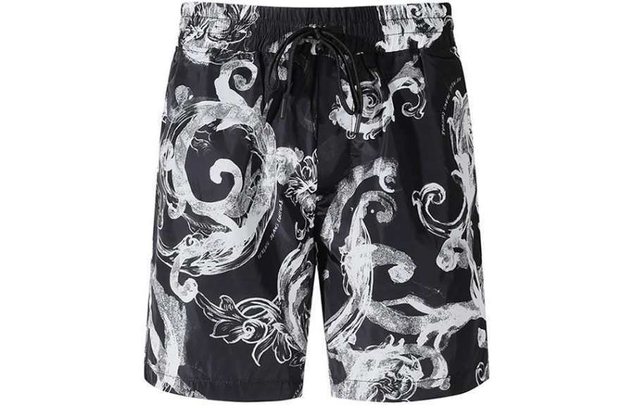 VERSACE JEANS COUTURE Print Drawstring Shorts