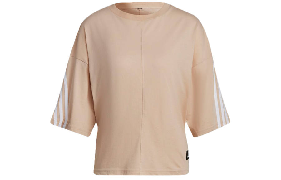 Adidas Adidas Drop Shoulder Sleeve T Shirt Women's Apricot