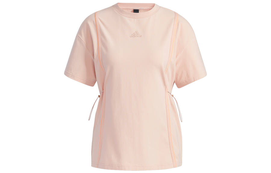 Adidas Adidas T Shirts Women's Pink Crew Neck Moderate Other