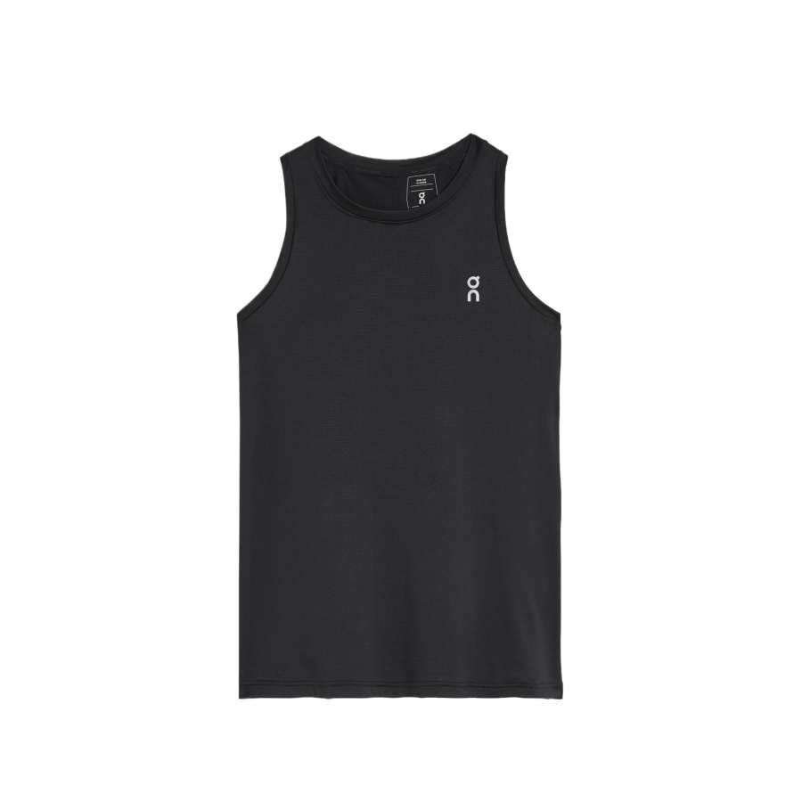 On Tank Tops Women's Black Crew Neck Moderate Other