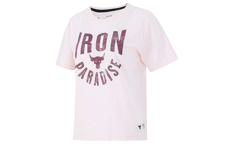 Under Armour Project T Shirts Women's Lotus Color Crew Neck Moderate Straight Fit