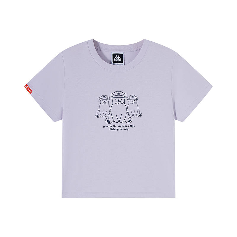 Kappa Summer T Shirt Women's Purple