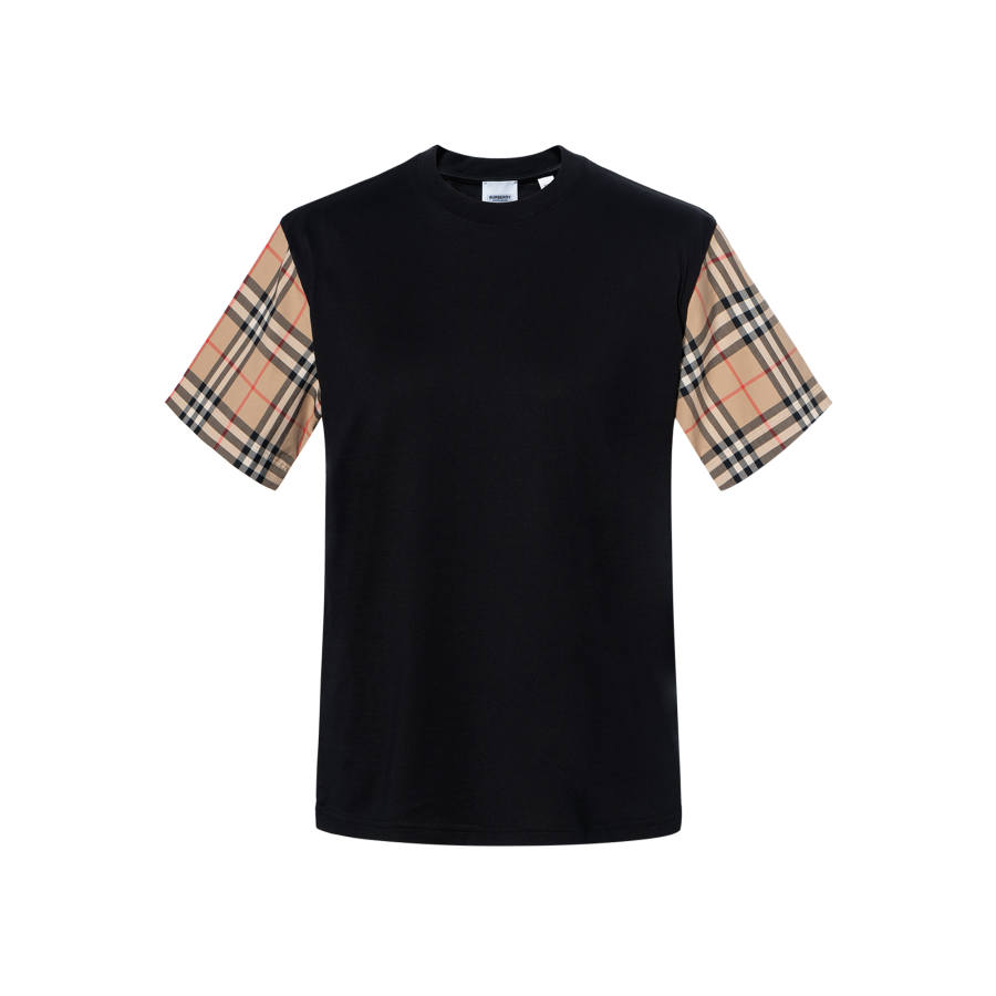 Burberry SS21 Drop Shoulder Sleeve T Shirt Women's Black