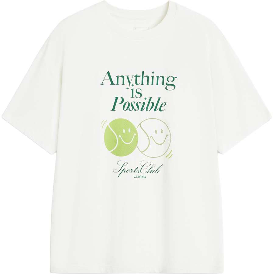 Li-Ning Li Ning Sports Trendy Collection T Shirt Women's Ivory