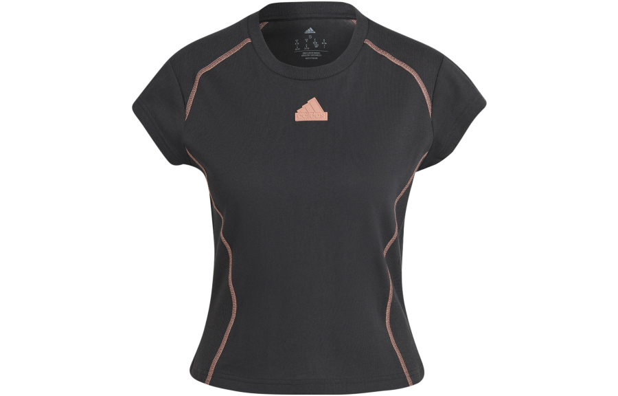 Adidas Adidas T Shirts Women's Black Crew Neck Moderate Other
