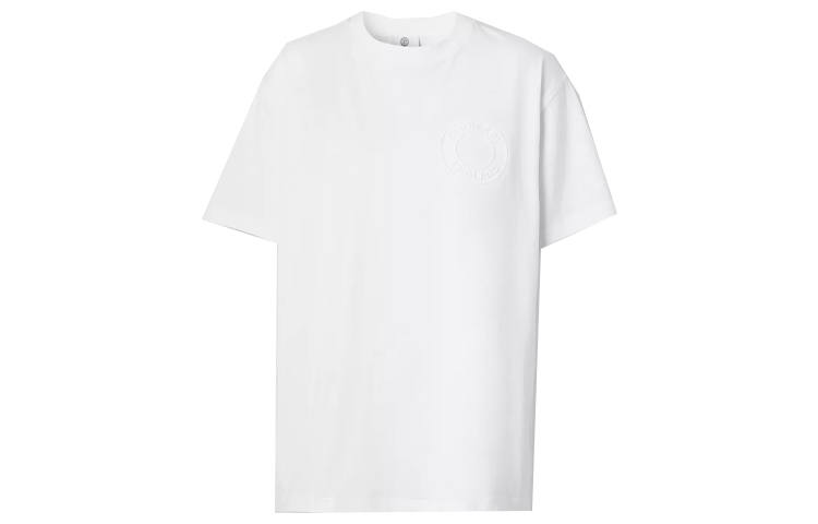 Burberry T Shirts Women's White Crew Neck Moderate