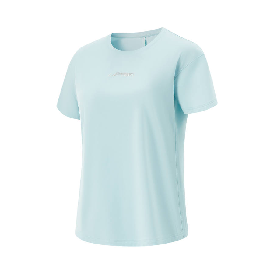 Li-Ning Li Ning Fitness Series T Shirt Women's Light Ice Blue