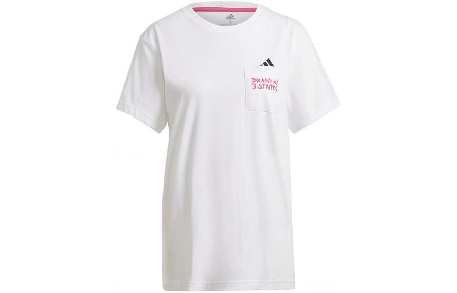 Adidas Adidas Set in Sleeve T Shirt Women's White