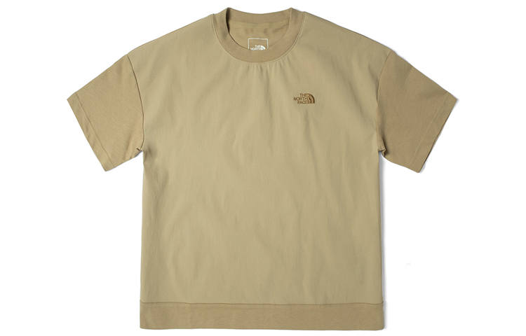 THE NORTH FACE Drop Shoulder Sleeve T Shirt Women's Khaki