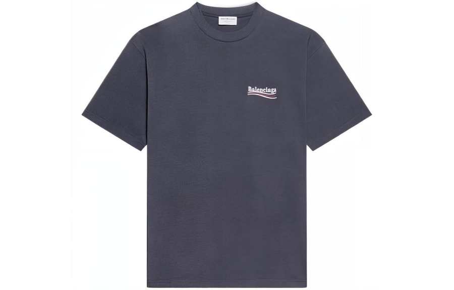 Balenciaga Political Campaign T Shirt Women's Blue