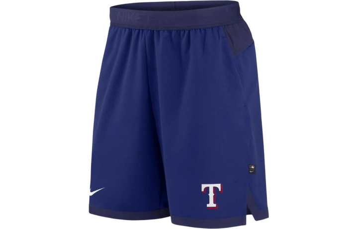 Nike Nike x MLB DRI FIT FLEX Casual Shorts Texas Rangers Men's Blue