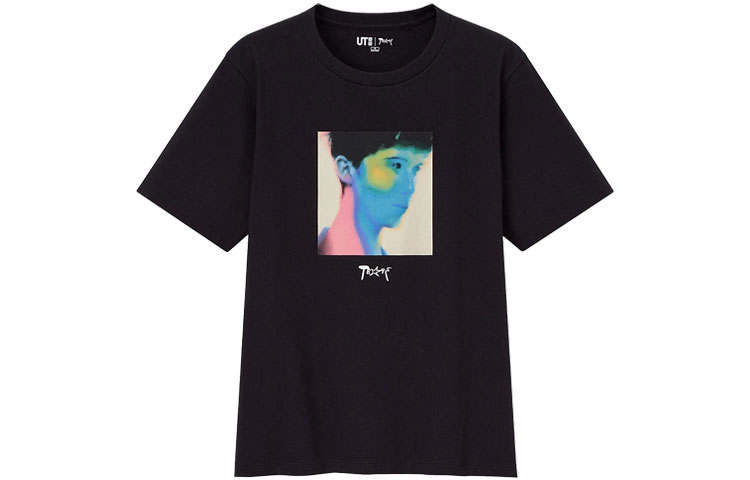 UNIQLO T Shirts Women's Black Crew Neck Moderate Other