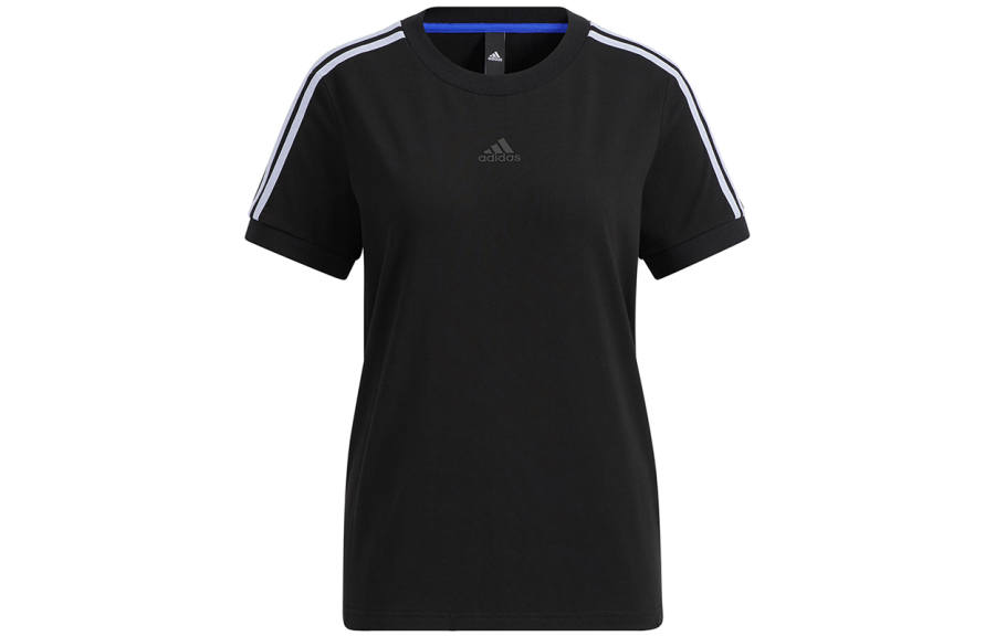 Adidas Adidas T Shirts Women's Black Crew Neck Moderate Straight Fit