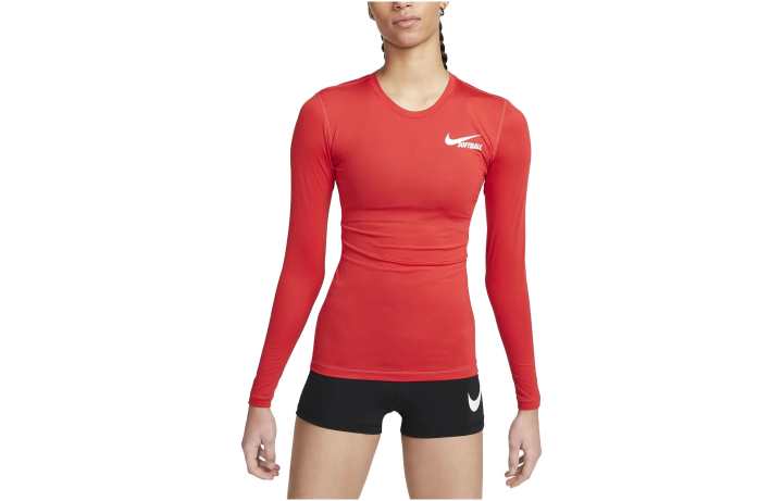 Nike Nike T Shirts Women's Red Crew Neck Moderate Other