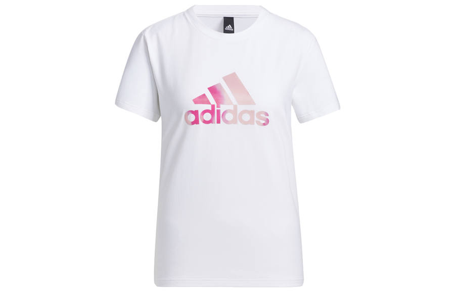 Adidas Adidas T Shirts Women's White Crew Neck Moderate Straight Fit