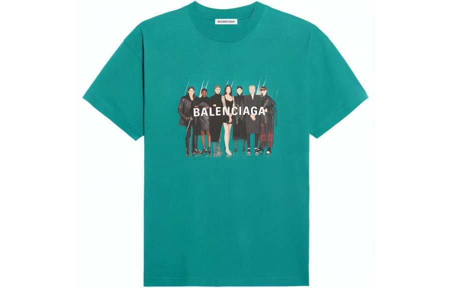 Balenciaga T Shirt Women's Green
