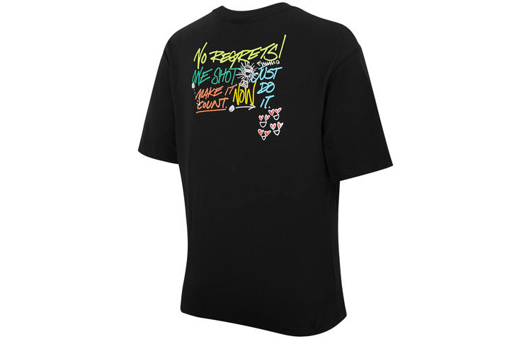 Nike Nike T Shirts Women's Black Crew Neck Moderate Straight Fit