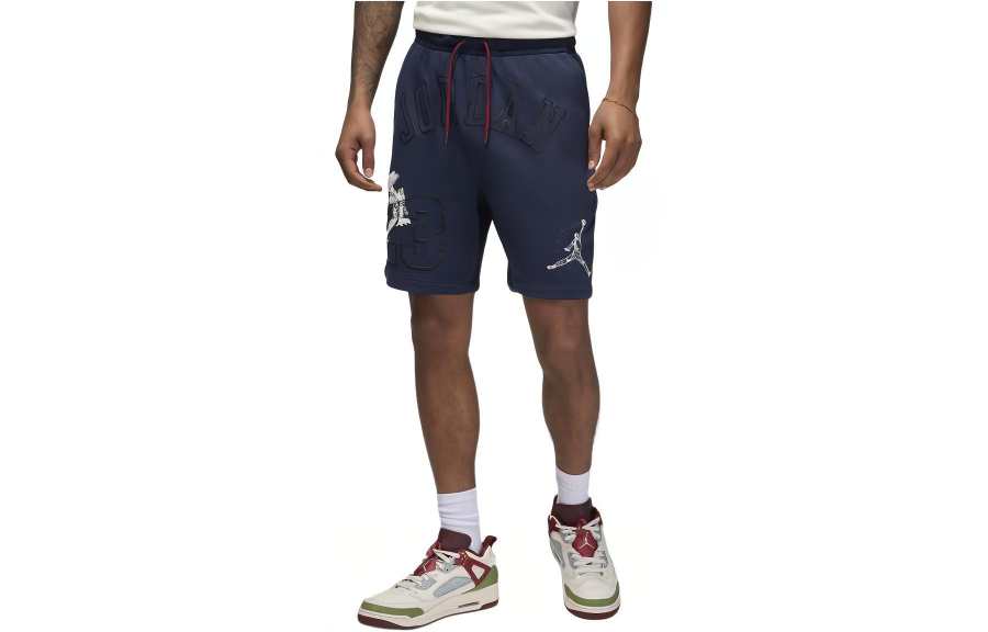 Jordan Jordan Essentials Men's Loopback Fleece Shorts Casual Shorts Men's Midnight Marine Blue