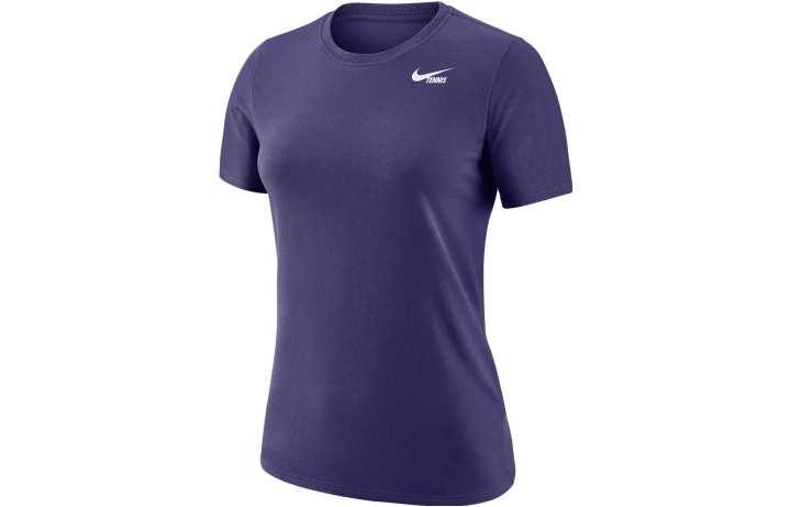 Nike Nike T Shirts Women's Purple Crew Neck Moderate Straight Fit