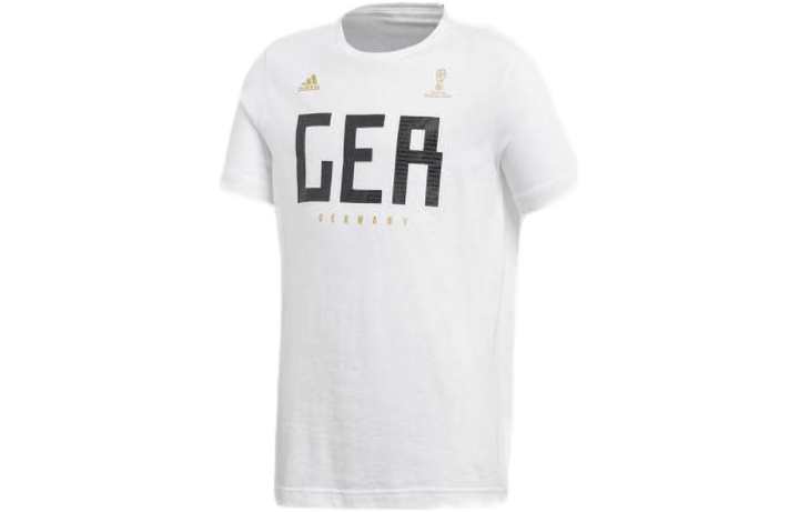 Adidas Adidas T Shirts Men's White Crew Neck Moderate