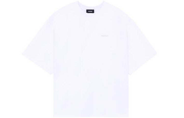 WE11DONE T Shirts Women's White Crew Neck Moderate Straight Fit