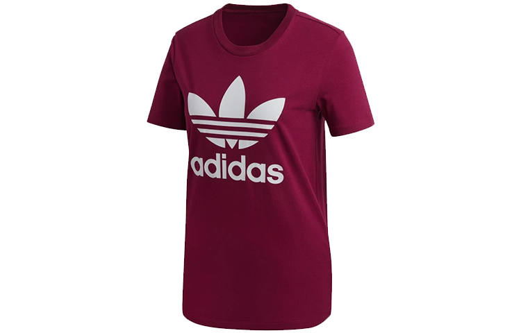 Adidas Originals Set in Sleeve T Shirt Women's Rose Red