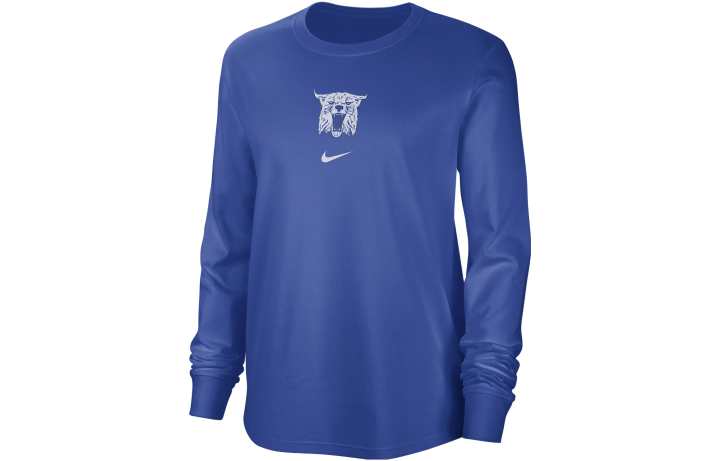 Nike Nike T Shirts Women's Blue Crew Neck Moderate Straight Fit
