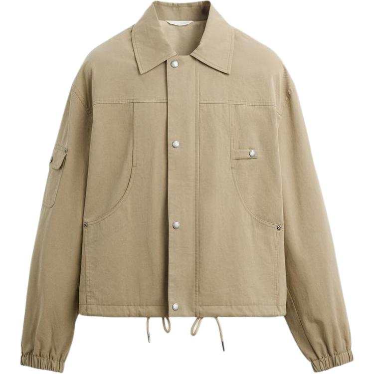 ZARA Jackets & Coats Men's Beige