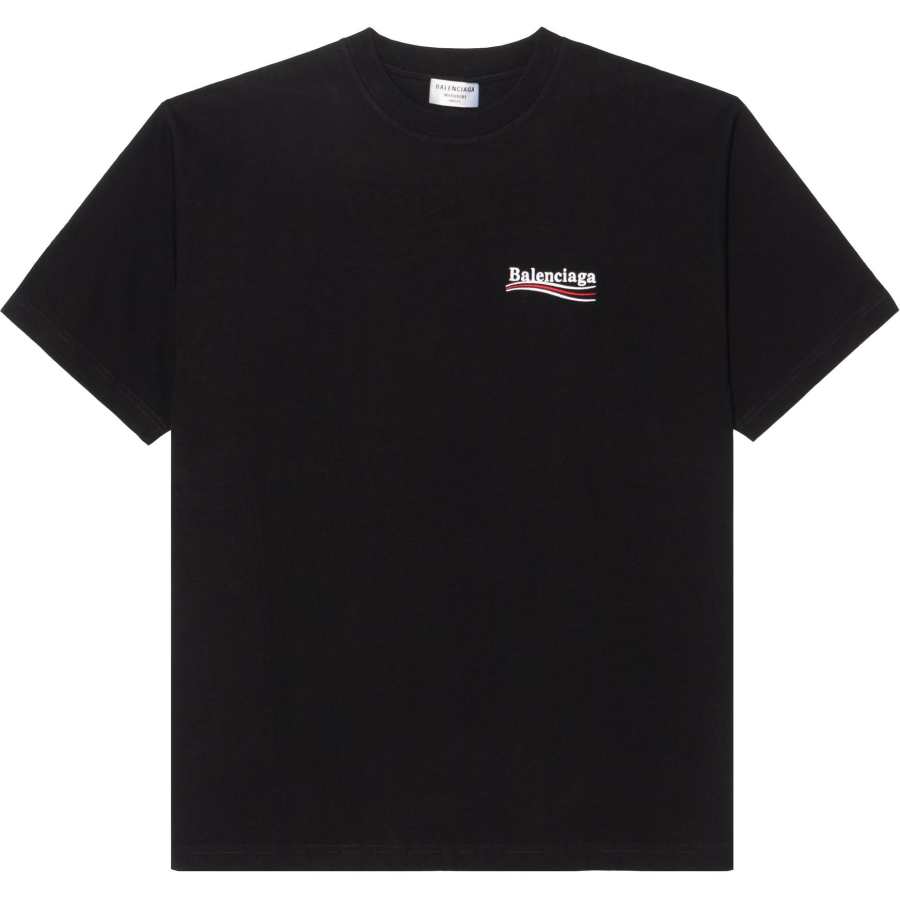 Balenciaga SS22 Crop Top Loose Fit Women's Black