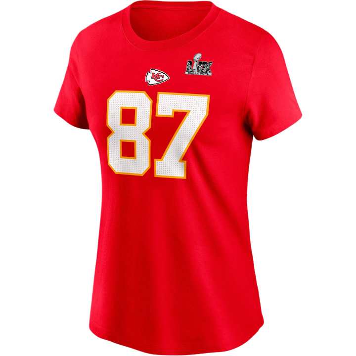 Nike Nike NFL T Shirts Women's Red Crew Neck Moderate