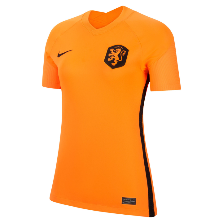 Nike Nike T Shirts Women's Orange V Neck Moderate Straight Fit