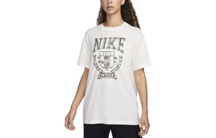 Nike Nike Drop Shoulder Sleeve T Shirt Women's White