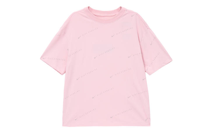Nike Nike T Shirts Women's Pink Crew Neck Moderate Straight Fit