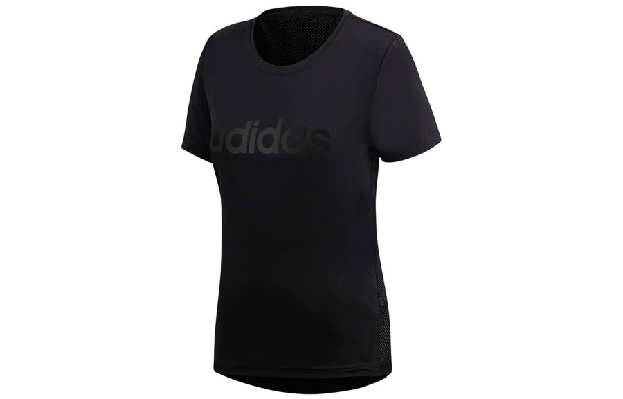 Adidas Adidas T Shirts Women's Black Crew Neck Moderate Straight Fit