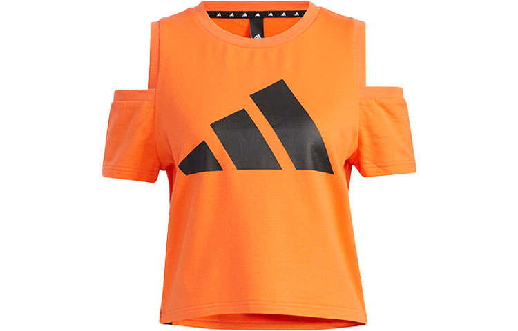 Adidas Adidas T Shirts Women's Orange Crew Neck Moderate Other