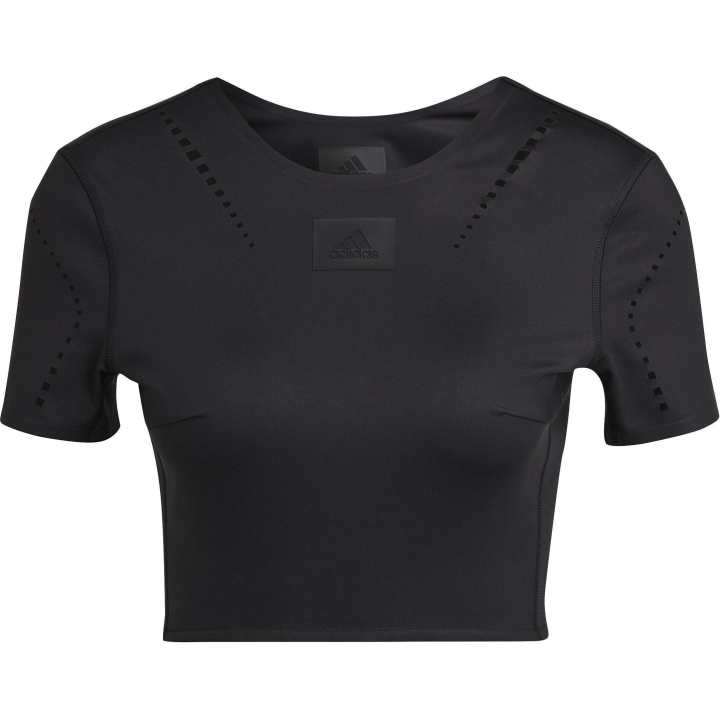 Adidas Adidas Crop Tops Women's Black Crew Neck Moderate