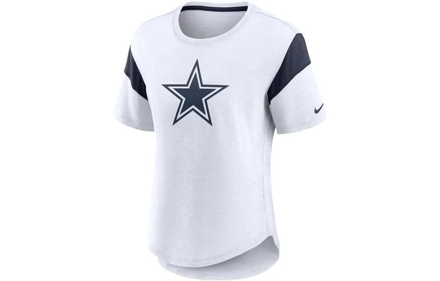 Nike Nike T Shirts Women's White Crew Neck Moderate Straight Fit