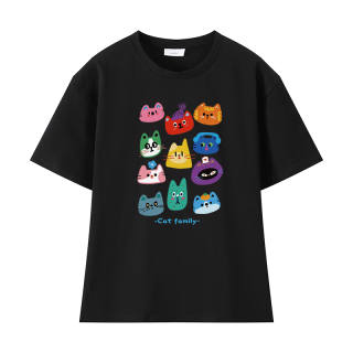 DUSHILIREN T Shirts Women's Crew Neck Moderate Straight Fit